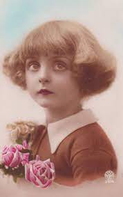 Tinted Period Photograph The Eyes Look A Little Shopped Bob Haircut For Girls Hair Flip Bob Haircut For Round Face