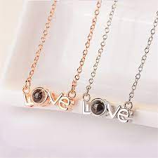 Projector Necklace 100 Language I Love You Word Love Etsy Cheap Gifts For Women Cheap Gifts Beautiful Necklaces