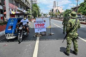 The philippine government extended a lockdown by another week monday after an alarming spike in coronavirus infections continued to surge and. Philippines Duterte Threatens Martial Law Like Virus Crackdown