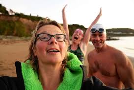 Autumn equinox dawn swim