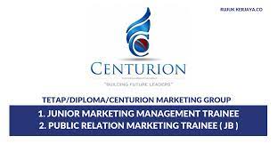 Check back in an hour. Jawatan Kosong Terkini Centurion Marketing Group Trainee Kerja Kosong Kerajaan Swasta