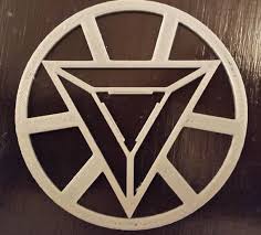 The shield was made out of vibranium, the rarest metal on earth. Iron Man Triangular Symbol Chest Piece Arc Reactor Face Iron Man Symbol Iron Man Arc Reactor Iron Man