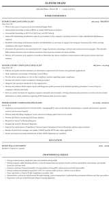 The.gov means it's official.federal government websites often end in.gov or.mil. Export Compliance Specialist Resume Sample Mintresume