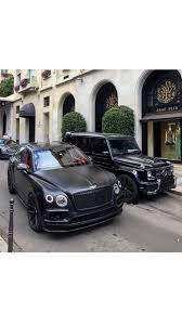 Left Bentley Bentayga W12 Right Mercedes Amg G63 Bentley Suv Small Luxury Cars New Luxury Cars