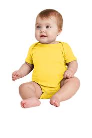 Rabbit Skins Infant Short Sleeve Baby Rib Bodysuit Infant