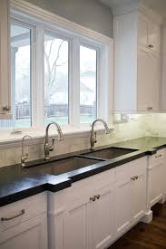 Double Sinks In The Kitchen Love Kitchen Sink Design Kitchen Cabinet Design Corner Sink Kitchen
