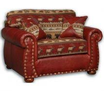 Oversized Recliners Big Lots The Durango Oversized Rustic Chair Has A Western Rustic Headboard Rustic Apartment Modern Rustic Decor