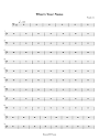 What's Your Name Sheet Music - What's Your Name Score • HamieNET.com