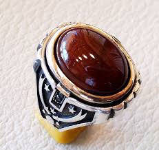 Carnelian Agate Brown Red Aqeeq Natural Semi Precious Stone Etsy In 2020 Rings For Men Semiprecious Stones Precious Stones