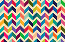 Use decorative scissors to give them a lacy edge. Multi Coloured Zig Zag Pattern Wallpaper Mural Hovia Uk