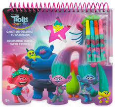 Use the download button to view the full. Trolls Coloring Book Girls 20 X 21 5 Cm Cardboard Pink Purple 5 Part Twm Tom Wholesale Management