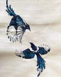 8 for heaven and 9 for hell, 10 for the devil's own sel. Fo Two Years In The Making And You Can Really See The Difference Between The First And Second Magpie Proud It S Finally Done Crossstitch