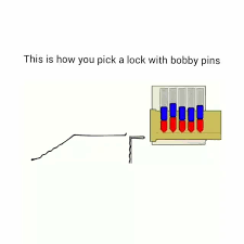 This can be used on any combination lock. This Is How You Pick A Lock With Bobby Pins Ifunny