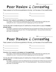 Peer Reviews Commenting Peer Review Peer Writing Workshop