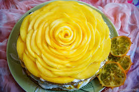 Kokos Kiwano Torte Mit Mangorose Lebensmittel Essen Rezeptideen Superfood