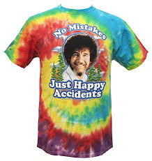 bob ross no mistakes just happy accidents men s tie dye t shirt small dye t shirt tie dye t shirts t shirt