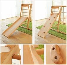 Faroro Wood Slide Children Baby Toddler Climb Indoor Fun Kid Stairs In 2020 Indoor Fun Kids Cool Kids Bedrooms Toddler Climbing