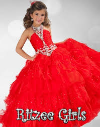 2015 New Cheap Flower Girl Pageant Dresses Ball Gown Quinceanera Dresses Sequin Bouquet Cupcake Beauty Pageant Dresses Red Flower Girl Dresses Girls Ball Gown