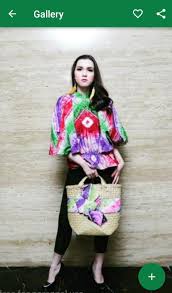 Kain batik sasirangan love motif hati waru handmade. Model Baju Sasirangan 2018 For Android Apk Download