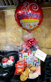 This gift basket is unique because its theme caters to the tastes of men who would prefer to get better on a diet of salami and cheese. Get Well Soon Gift Box Delivered Near La Ca Snookies Cookies