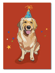 Everyone loves a compliment, especially if it's sincere. Golden Retriever Birthday Card