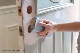 It came primed but not painted and she waited and waited until she decided on the perfect color to paint it. How To Paint A Front Door Without Removing It Three Coats Of Charm