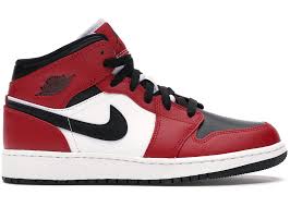 Check spelling or type a new query. Jordan 1 Mid Chicago Black Toe Gs 554725 069