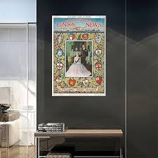 Amazon.com: 1950s Uk Illustrated London News Magazine Cover Canvas Art Poster Picture Modern Office Family Bedroom Decorative Posters Gift Wall Decor Painting Posters 8x12inchs(20x30cm): Posters & Prints