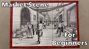 How to draw a tropical beach scene how to draw an icy water pump here, we'll show you an illustration of each step and then give you a description of how to draw it. How To Draw Market Easy Something To Blending Makes It Easy To Learn How To Draw With A Pencil