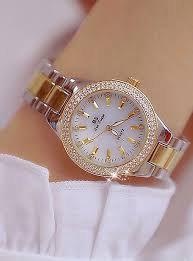 Women S Wrist Watch Diamond Watch Gold Watch Quartz Ladies Creative Analog Gold Silver White Gold Silver Two Years Stainless Steel Stainless Steel J Womens Watches