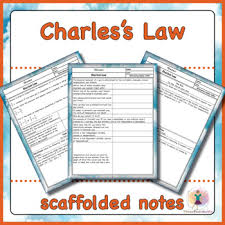 Charles S Law Scaffolded Notes By Threefourthsme Tpt In 2021 Charles Law Scaffolded Notes Classwork