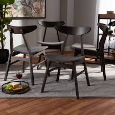 Tamsin Solid Wood Ladder Back Side Chair In Dark Brown In 2020 Solid Wood Dining Chairs Dining Chairs Dining Chair Set