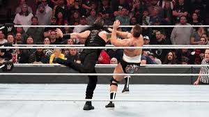 Photos The Big Dog Seeks Retribution Against King Corbin In Wild Tables Ladders Chairs Match Roman Reigns Wwe Photos Photo