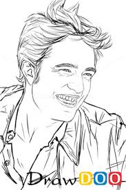 How To Draw Robert Pattinson Famous Actors How To Draw Drawing Ideas Draw Something Drawing Tutorials Portal Robert Pattinson Drawing Tutorial Drawings