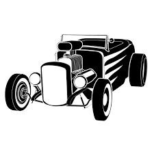 Black And White Camaro Clipart Clipart Hot Rod Icon Royalty Free Vector Design Hot Rods Clip Art Toy Car
