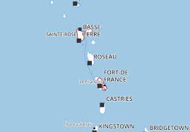 Die insel martinique gehört zu den kleinen antillen in der karibik. Michelin Landkarte Martinique Viamichelin