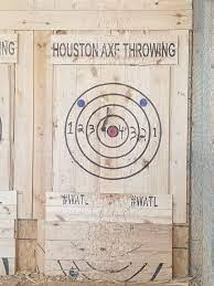 Houston Axe Throwing Is Perfect For Celebrations And Dates Axe Outdoor Games For Kids Outdoor Family Activities