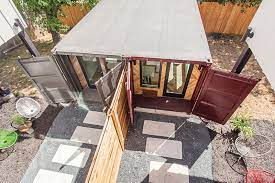 Couple builds shipping container home with no experience. Container Addition Austin Monthly Magazine