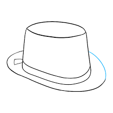 How To Draw A Top Hat Really Easy Drawing Tutorial Drawing Tutorial Easy Top Hat Easy Drawings