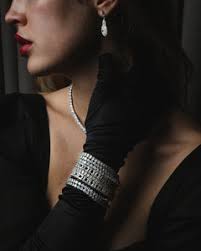 Alice, Round Cut Simulated Diamond Silver Bracelet