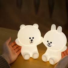 Lovely Bunny Bear Led Night Light Usb Cute Bear Soft Lamps Silicone For Baby Kids Bedroom Decor Novelty Gift Dropshipping With Box Package Led Table Lamp Car Led Lights From Imert 16 59