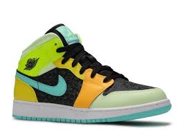 Jordan 1 White Black Aurora Green Pin On Jordans