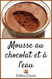 Mousse Au Chocolat Et A L Eau La Recette Facile Recette Recette Facile Mousse Au Chocolat