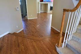 Solid red oak sand & refinish with early american stain and satin finish. Early American Stain Red Oak Aurora Co The Flooring Artists