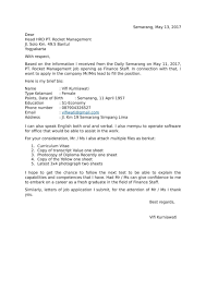 Berikut di bawah ini beberapa contoh surat lamaran kerja sebagai bahan referensi untuk anda dalam menulis surat lamaran kerja yang baik dan dengan hormat, sehubungan dengan adanya informasi lowongan kerja di pt. 30 Contoh Surat Lamaran Kerja Yang Baik Dan Benar Terlengkap