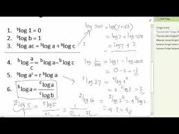 Tentukan turunan dari f(x)=log2(sinx2+ex2x+1) f(x)=log2 adalah fungsi logaritma dengan bilangan basis a=10. Fungsi Logaritma Natural Youtube
