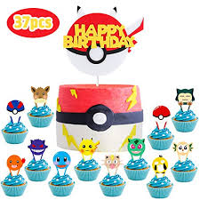Learn how to throw a great anime party while showing off all your anime knowledge. Mallmall6 37pcs Pikachu Cupcake Toppers Cake Topper Birthday Party Supplies Cakes Decoration Set Anime Cartoon Trainers Themed Dessert Decorations Video Game Inspired Party Favors For Kids Boys Girls Buy Online In Cayman