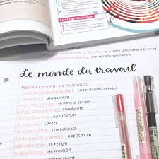 Peachystudy French Vocab Galore Ig Studyblr With A Love For Lush Learn French Study Notes Study French