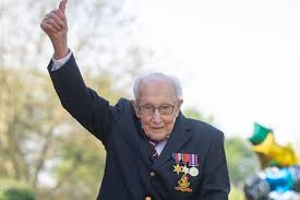 'amazing to see captain tom! Nature And Community Fuel Captain Tom Moore Effect News The Times