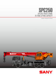 Sany Spc250 25ton General Chasis Truck Mounted Crane Sany